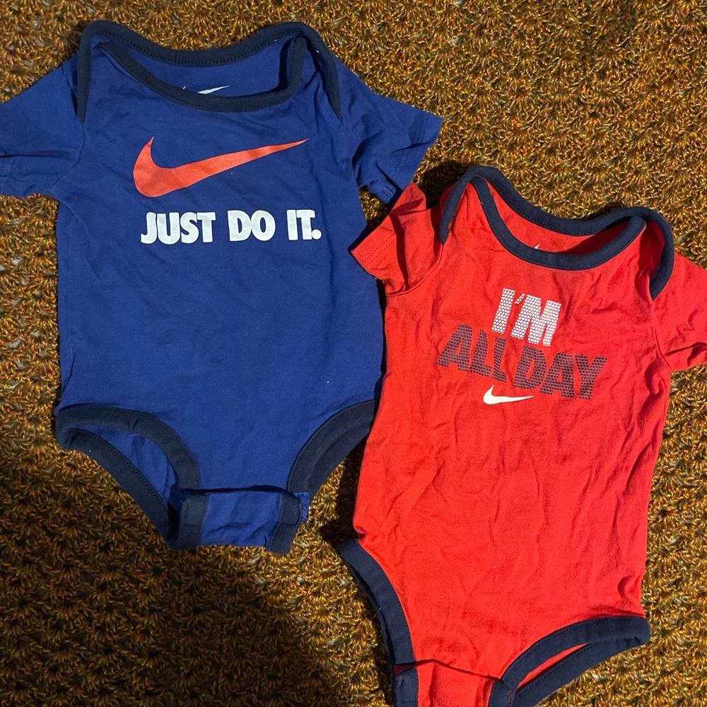 Nike Kids Bodysuits - Navy and Red